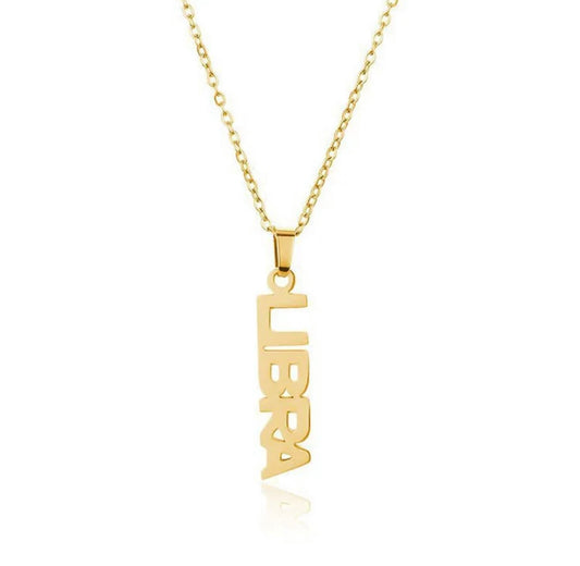 Vertical zodiac necklace ￼